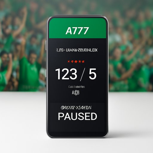 A777 لائیو میچ ڈیٹا